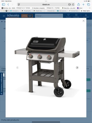 Il barbecue Weber Spirit include una bottiglia