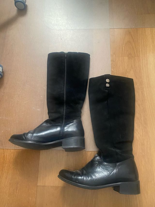 Botas altas Wonders negras talla 37