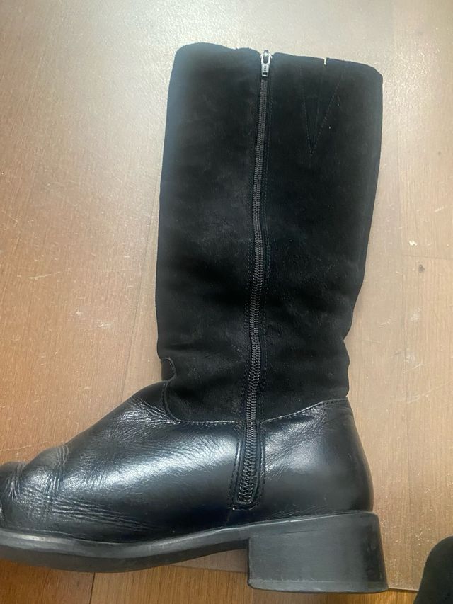 Botas altas Wonders negras talla 37