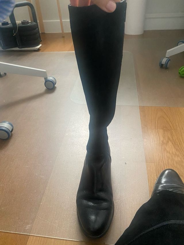 Botas altas Wonders negras talla 37