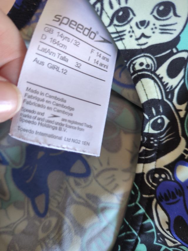 Bañador Speedo Niña Gatitos