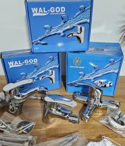 3 Rubinetti bagno: lavello bidet Vasca Rubinetto