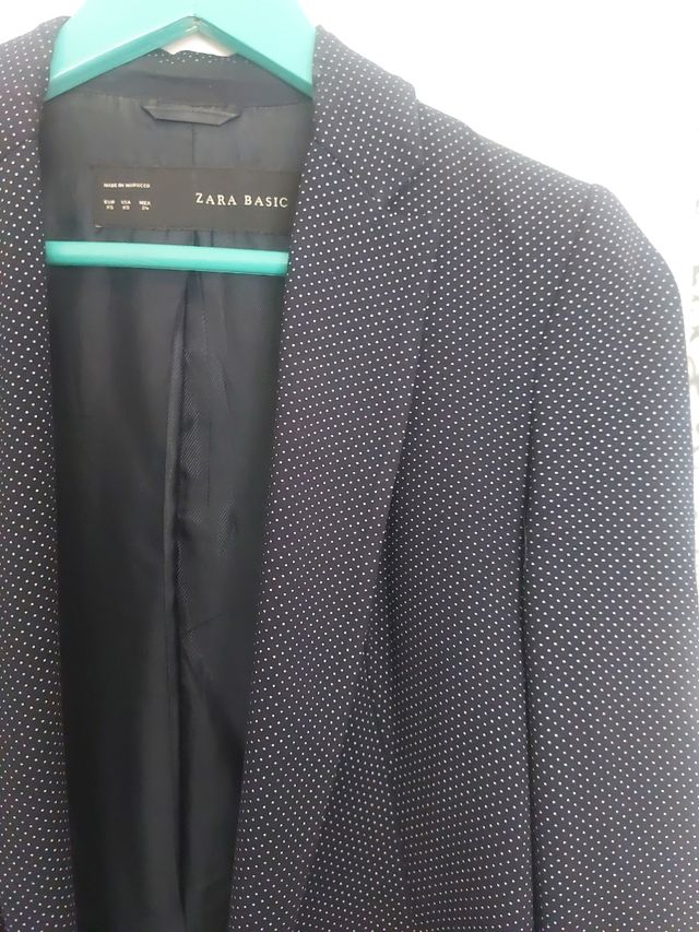 Blazer Zara pois bianchi taglia XS