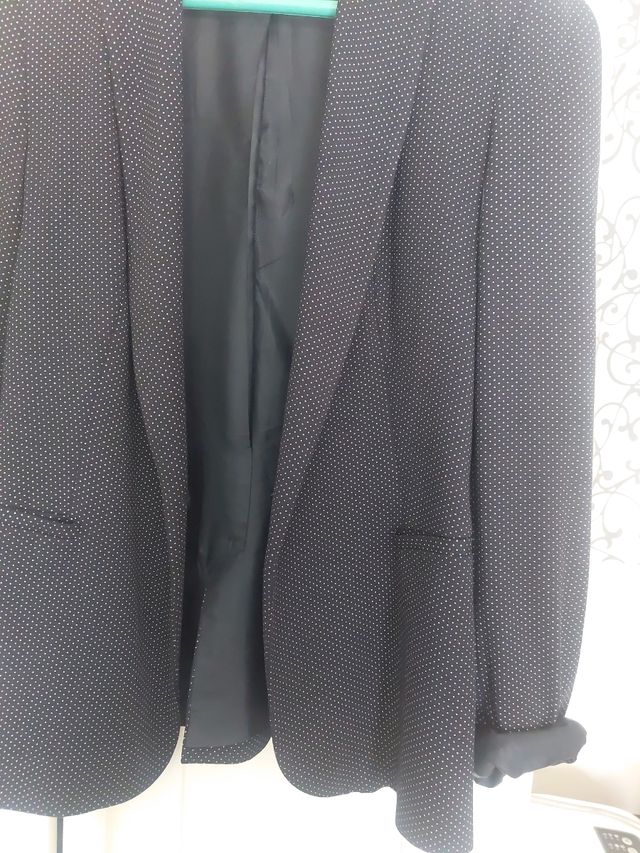 Blazer Zara pois bianchi taglia XS
