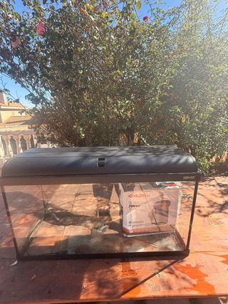 Acuario 120L Negro y Transparente