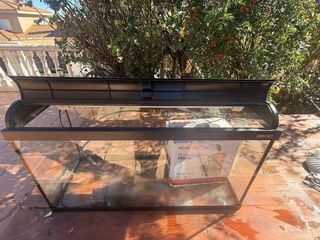 Acuario 120L Negro y Transparente