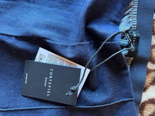 Pantalones elásticos azules