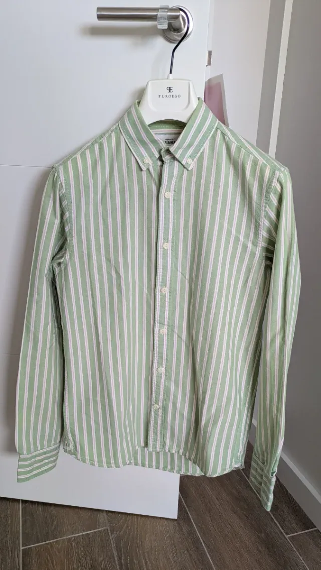 Camisa Pull and Bear rayas verde