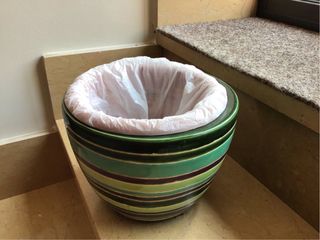 Maceta decorativa cerámica multicolor