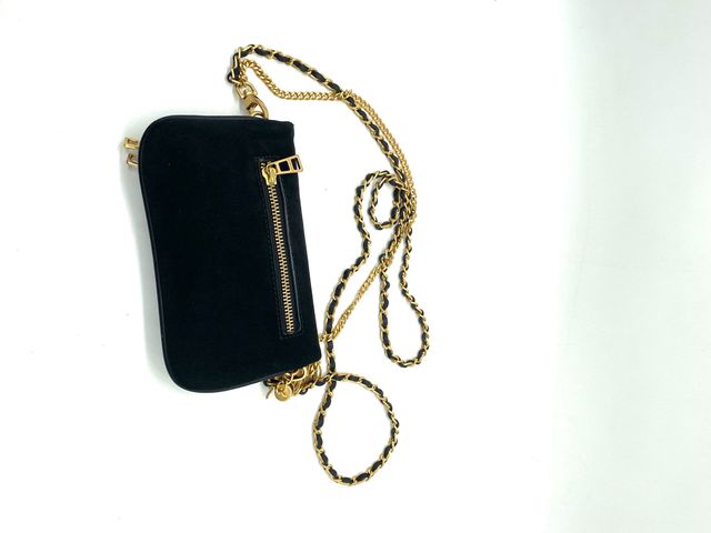 Zadig & Voltaire Rock Nano Bolso Negro Dorado