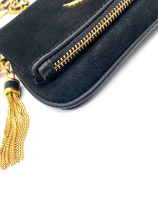 Zadig & Voltaire Rock Nano Bolso Negro Dorado