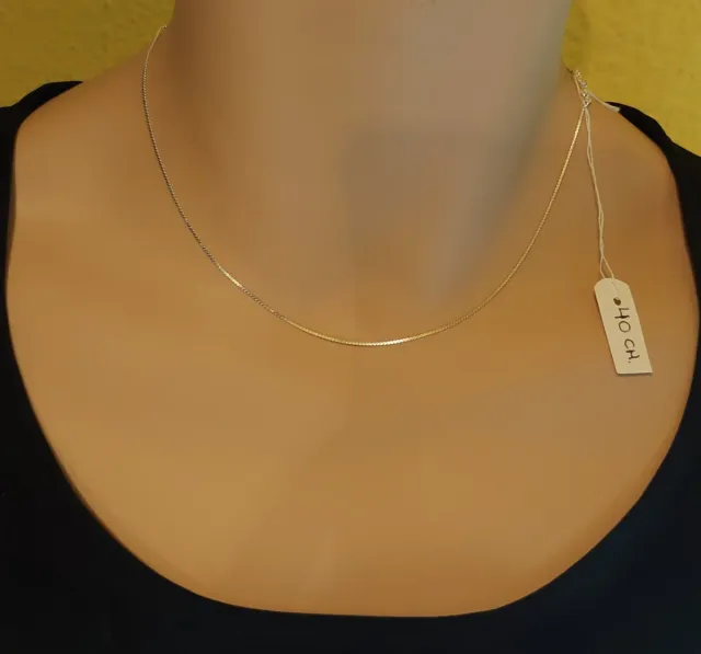 Cadena de 40cm de Plata de Ley 