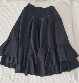 Falda flamenca niña ensayo negra. 