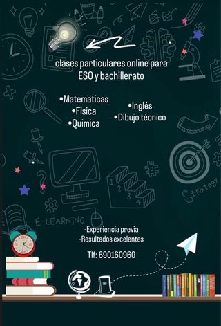 Clases particulares online 12€/ hora
