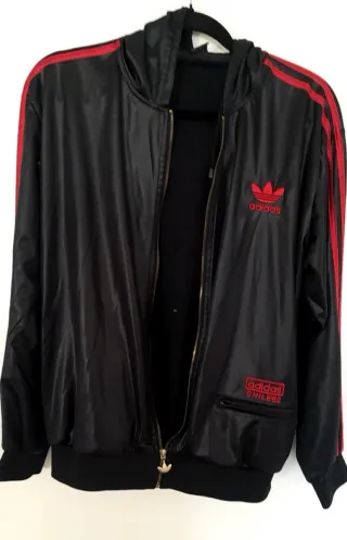 Chaqueta Adidas Chile 62 Negra y Roja