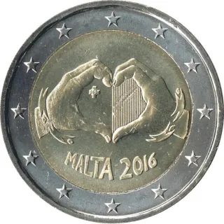 4 monedas 2 € Malta Conmemorativa  Diferentes años