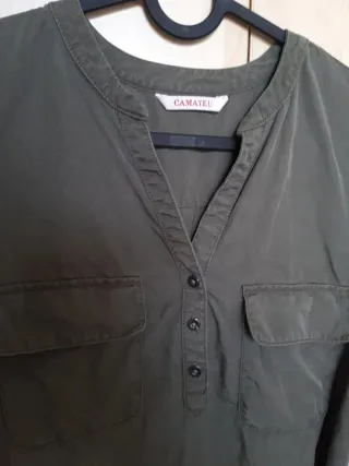 Abito casual verde militare – Taglia 40 Camaieu