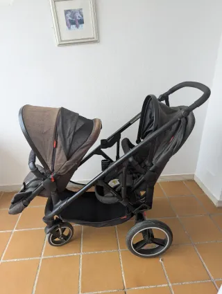 Carro Gemelar Phil & Teds Voyager doble