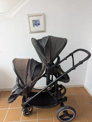 Carro Gemelar Phil & Teds Voyager doble