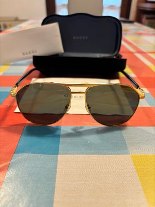 Occhiali Gucci GG1220S-001 Nero/Oro