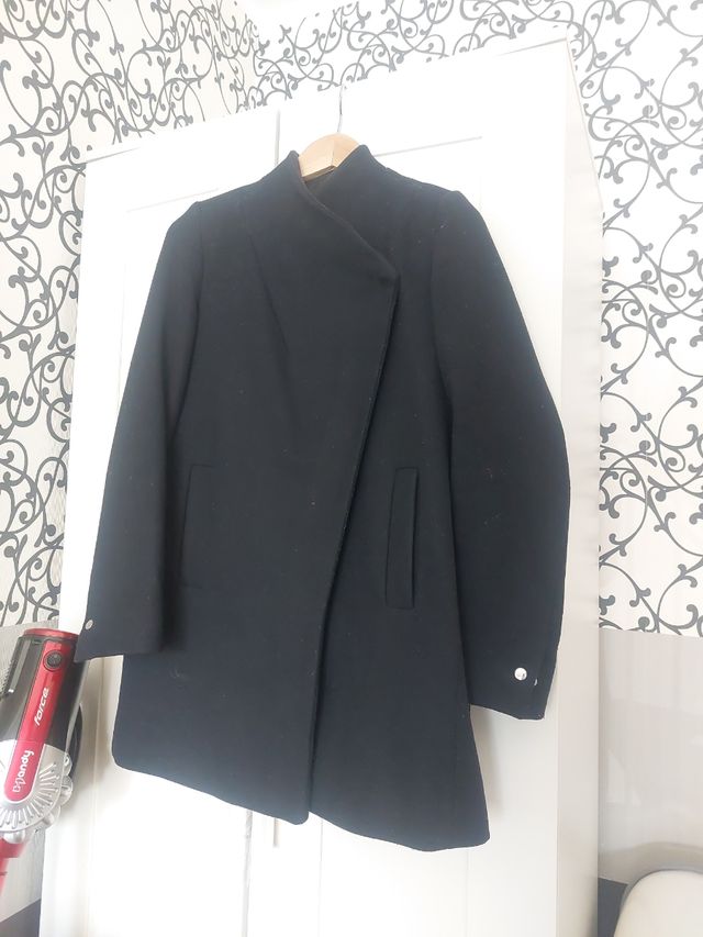 Cappotto Mango Blu di lana