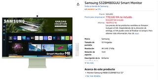 Monitor Samsung Verde y Negro