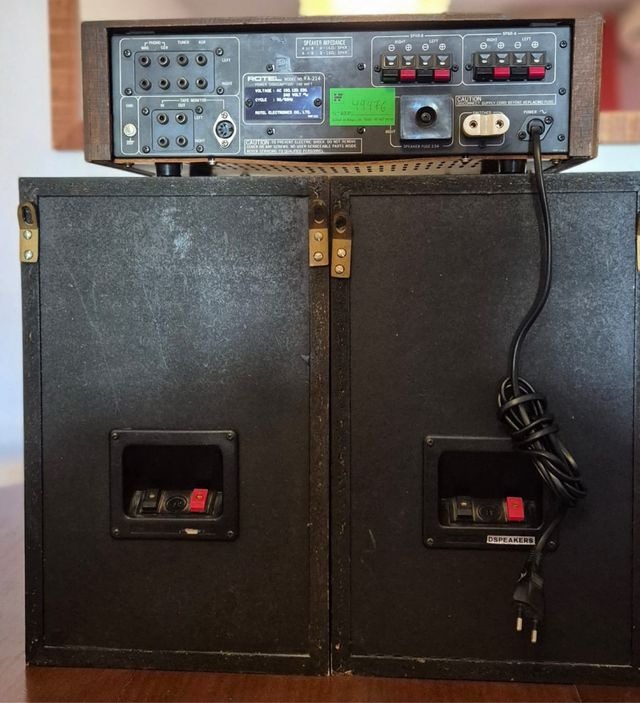 Conjunto Bafles y Amplificador Rotel y bafles trin