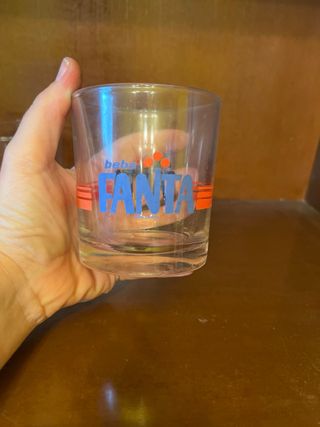 Juego 5 vasos Fanta vintage