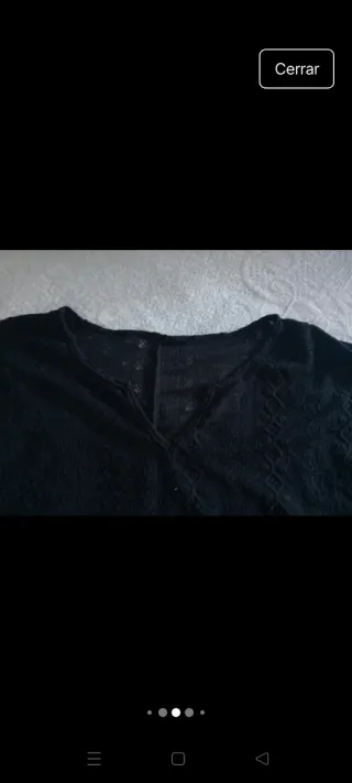 Blusa negra encaje