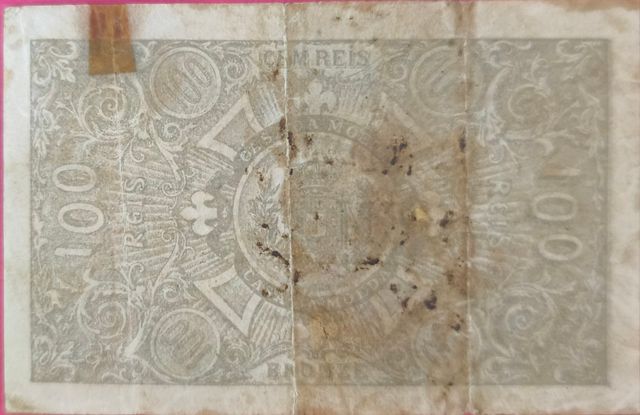 PORTUGAL BILLETE 100 REIS 1891