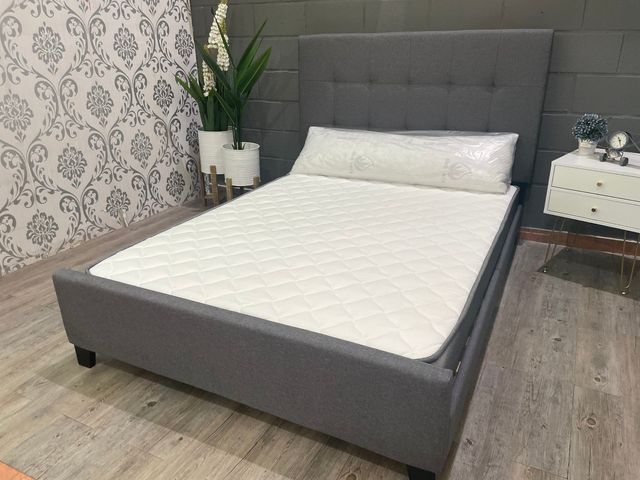 Cama Matrimonio Gris 135x190cm