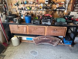 Banco de trabajo de madera