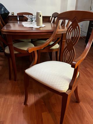 Mesa de comedor con 6 sillas