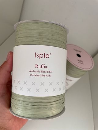 2 rotoli rafia ISPIE colore pistacchio