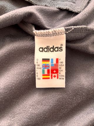 Chaqueta Adidas Vintage Gris y Amarillo