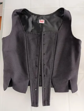 Justillo Huertana Niña Negro. Talla 12