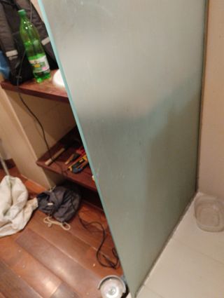 Mampara de ducha fija, estilo panel italiano 