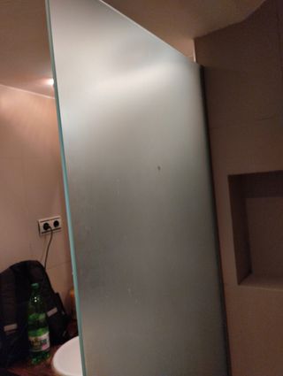 Mampara de ducha fija, estilo panel italiano 