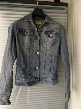 Chaqueta Vaquera Mujer Benetton Azul