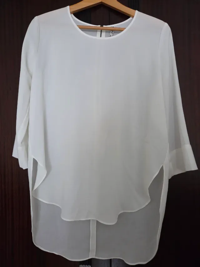 Camisa blanca manga 3/4