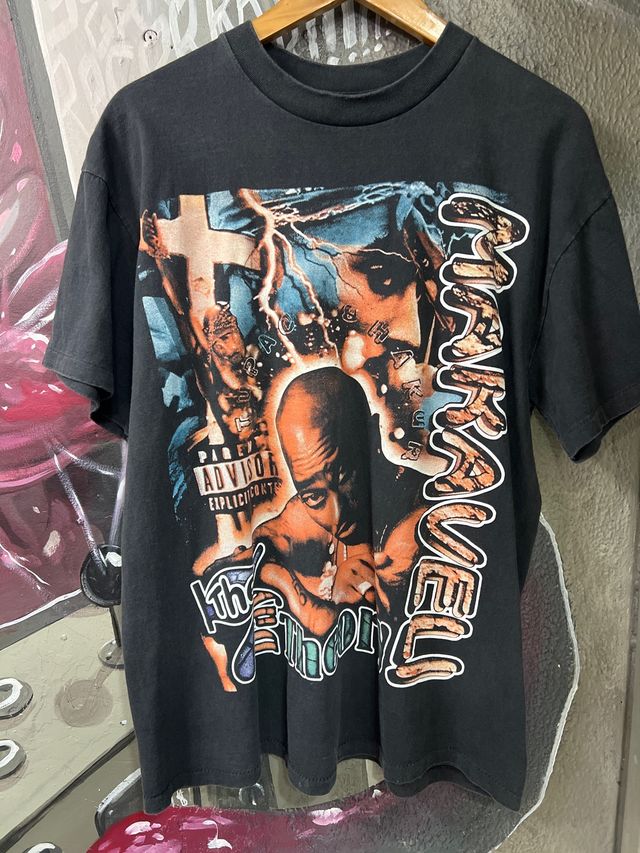 Camiseta Makaveli 2Pac Vintage Bootleg Talla L