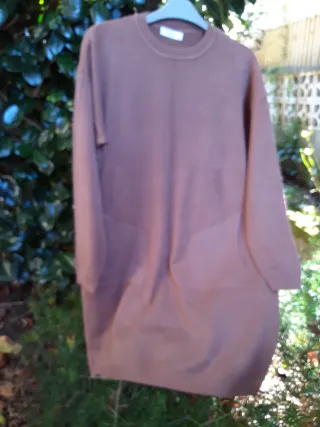 Jersey largo marrón talla única