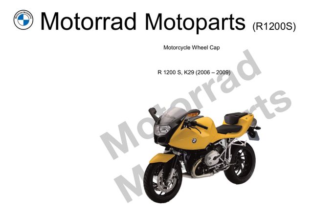 Tapa Aniversario BMW R1200S 1x6€ 2x11€