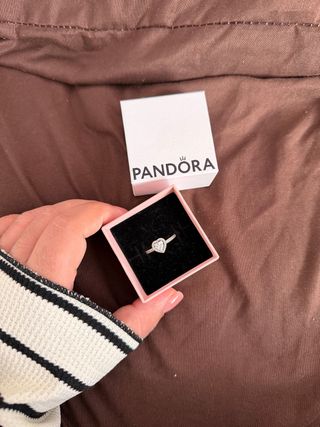 Anillo Pandora Corazón Plata