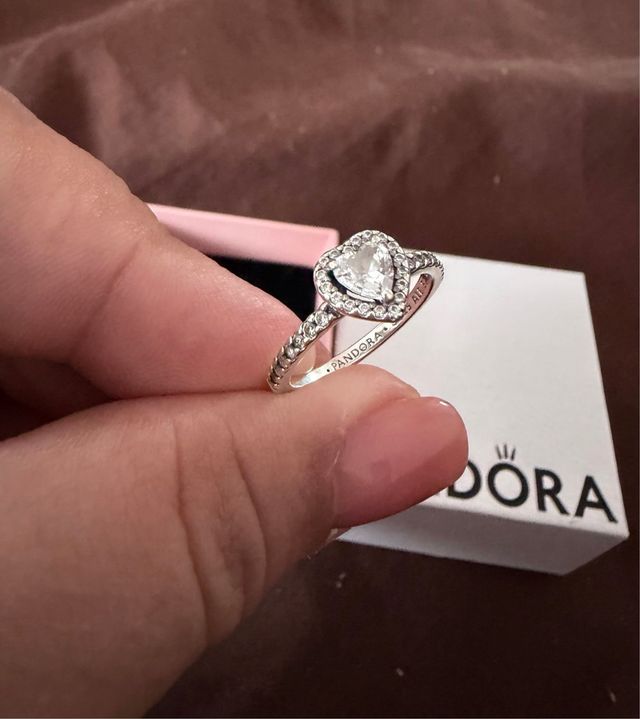 Anillo Pandora Corazón Plata