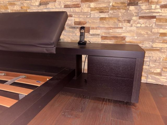 Letto matrimoniale Poliform Zoe con cassettiera