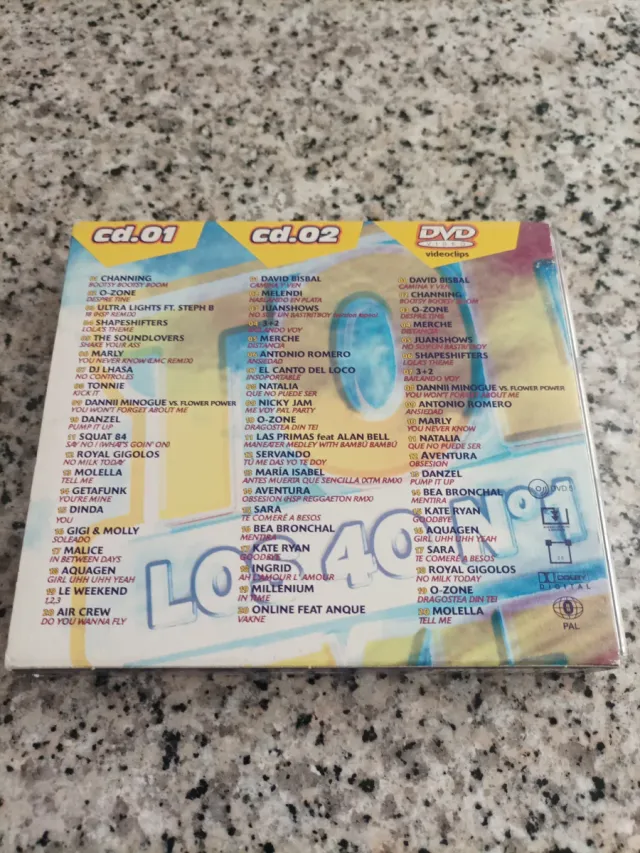 CD + DVD TODO Los 40 N°1 Del Año ÉXITOS