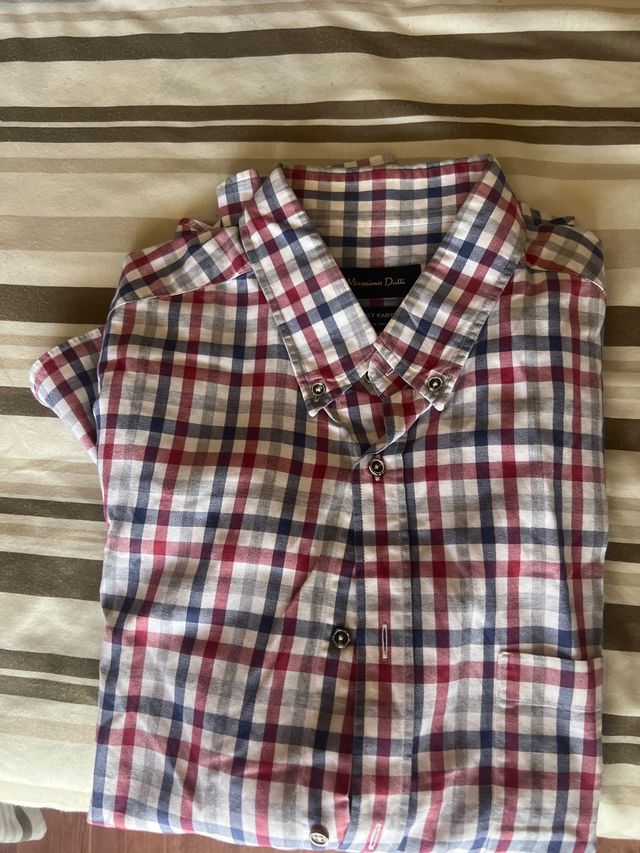 Camisa Massimo Dutti cuadros multicolor