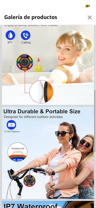 Altavoz Bluetooth 5.3 HD Stereo Acuático