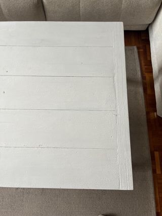 Mesa de centro madera y patas acero